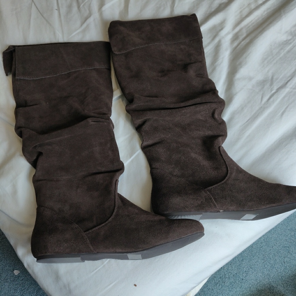 Leather Suede Boots